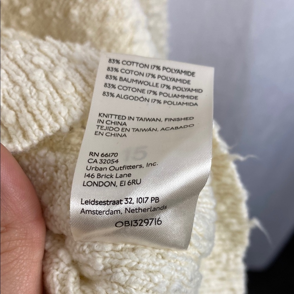 Free People NWT Found My Friend Cardi - Cream - Size Medium - Picture 12 of 13